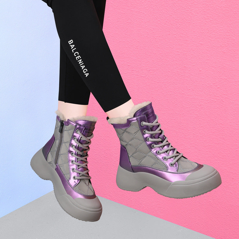 Damen Winterliche Halbstiefel mit isolierender Sohle und bequemem Innenfutter R&B