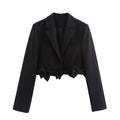 Damen modische Blazerjacke mit dekorativen Schleifen