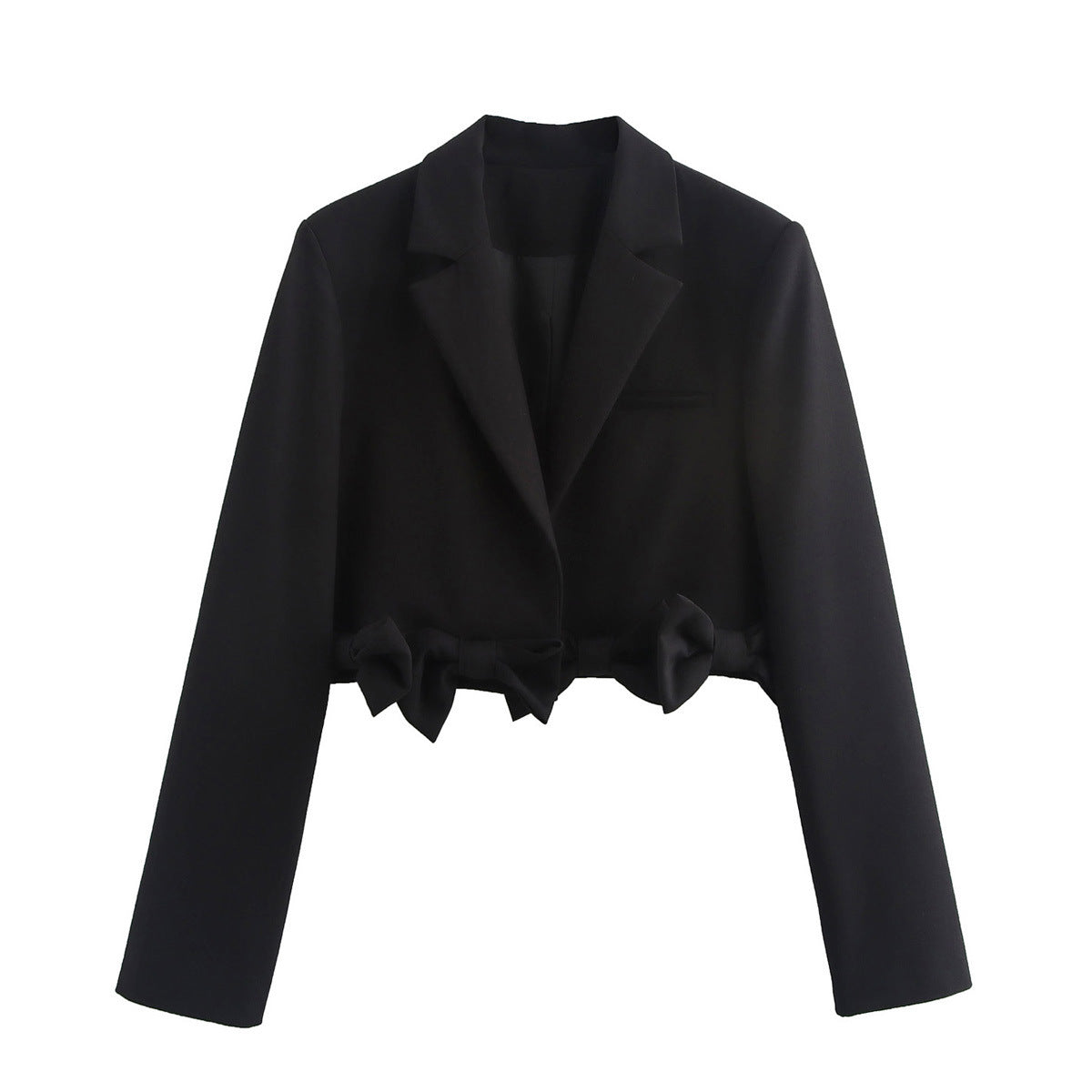 Damen modische Blazerjacke mit dekorativen Schleifen