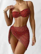 Damen Bikini Set mit umhüllendem Rock