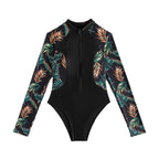 Damen Langärmliger Neopren-Schwimmanzug R&B