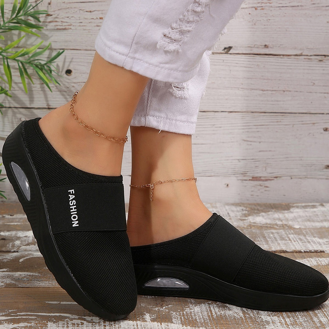 Damen Komfortable Slipper mit atmungsaktivem Obermaterial R&B