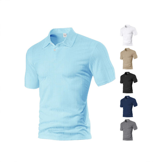Herren Poloshirt mit strukturiertem Design und modischen Akzenten R&B