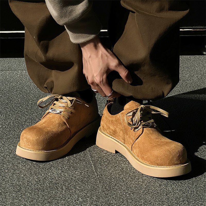 Damen Modische Schnürschuhe aus weichem Wildleder mit stabiler Sohle R&B