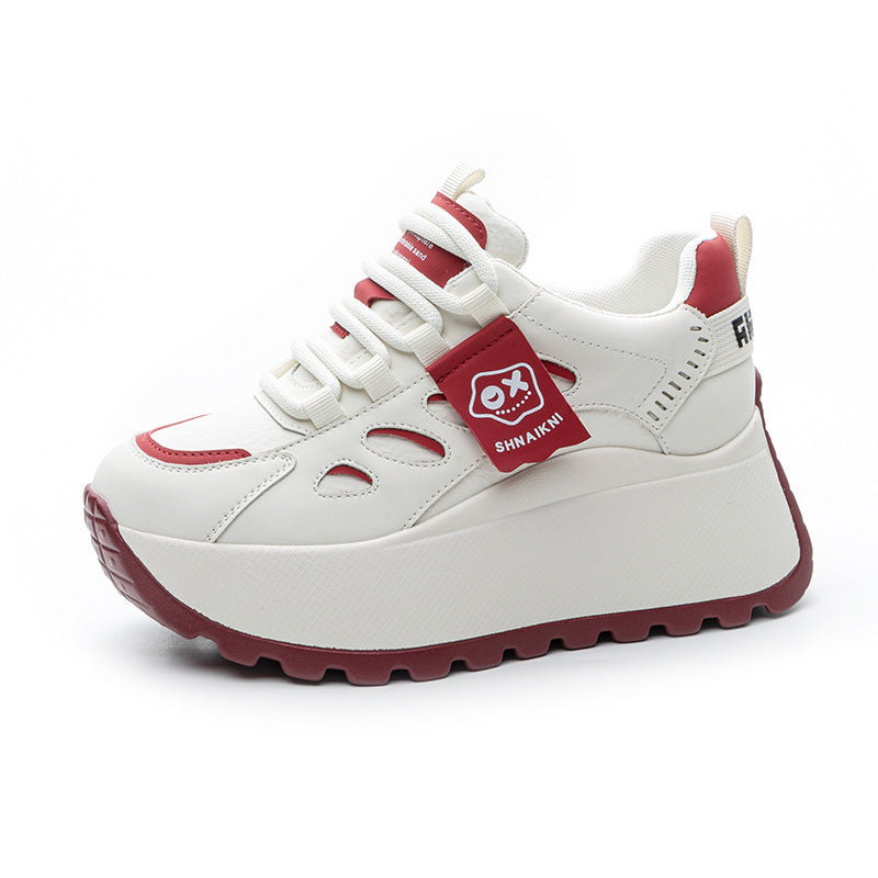 Damen Sportliche Plateausneakers mit modernem Design und flexibler Sohle