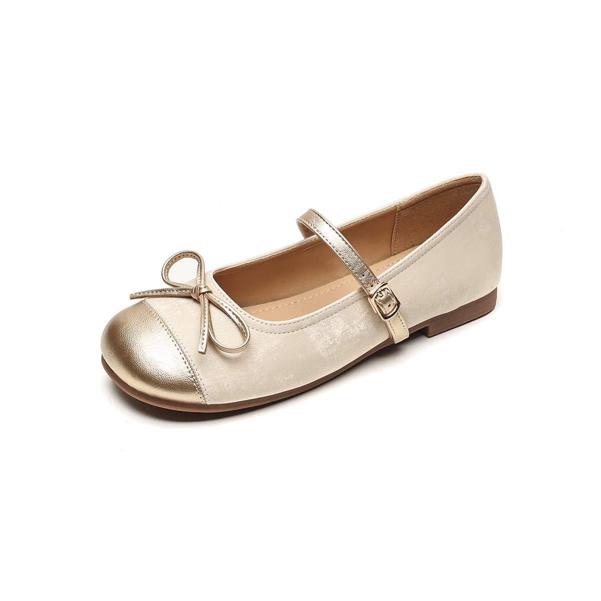 Damen Ballerinas mit dekorativem Riemchen und eleganter Schleifenapplikation