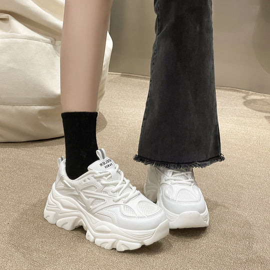 Damen Sportliche Chunky Sneaker mit atmungsaktiver Mesh-Oberfläche R&B