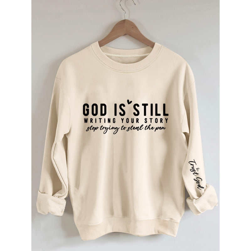 Damen Sweatshirt mit inspirierendem Schriftzug und weichem Material