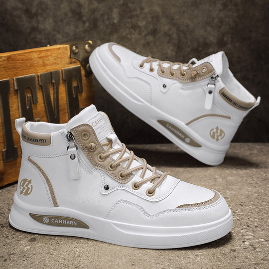 Herren Hohe Sneakers mit strapazierfähigem Obermaterial und seitlichem Reißverschluss R&B