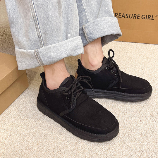 Damen bequeme und stylische Sneakers aus hochwertigem Veloursleder R&B