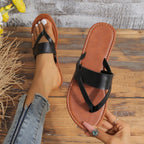Damen Offene Freizeit-Sandalen mit geflochtenem Riemendesign R&B