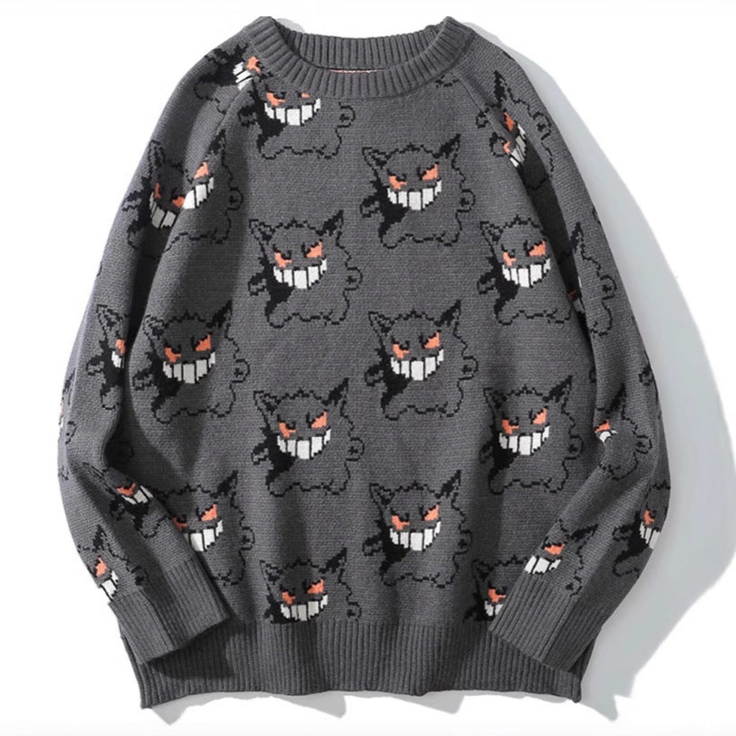 Damen Gemütlicher Pullover mit fröhlichem Grafikmuster R&B