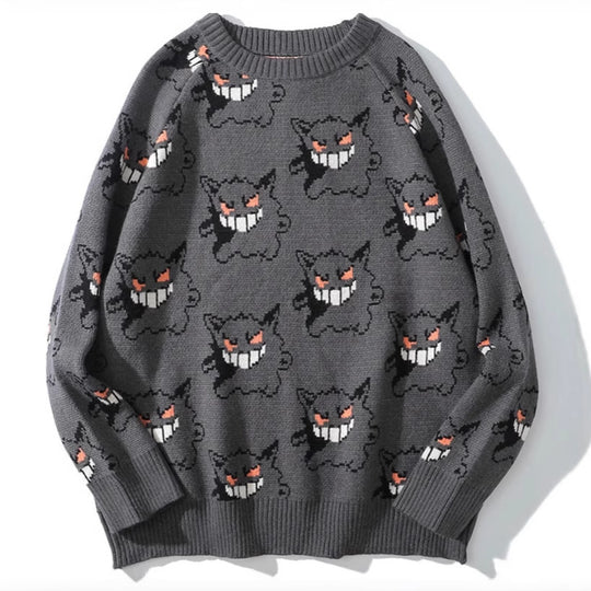 Damen Gemütlicher Pullover mit fröhlichem Grafikmuster R&B
