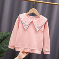 Damen Sweatshirt mit auffälligem Kragen R&B
