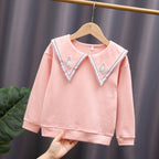 Damen Sweatshirt mit auffälligem Kragen R&B