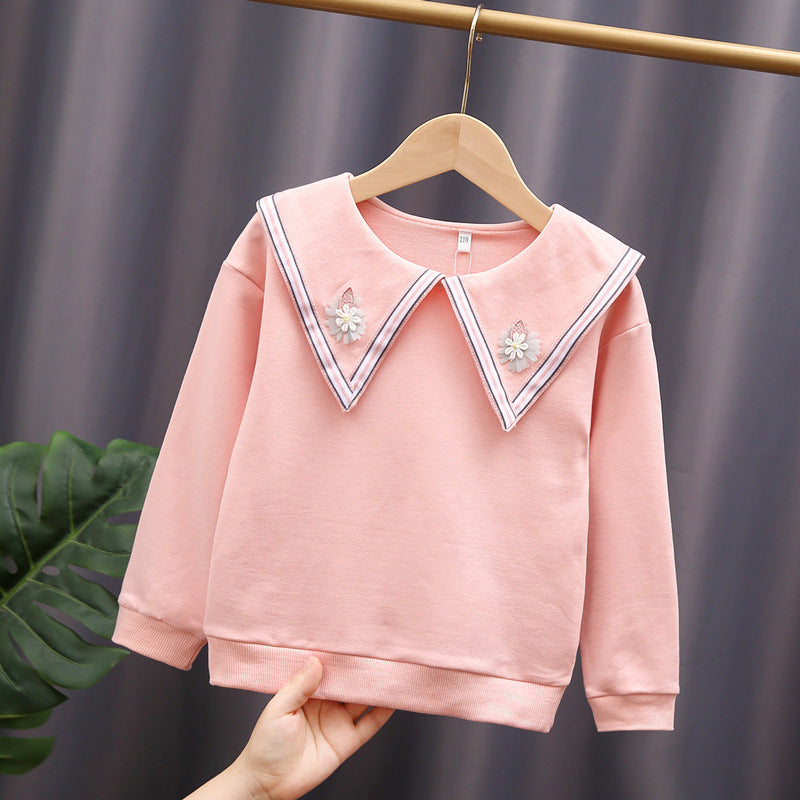 Damen Sweatshirt mit auffälligem Kragen R&B