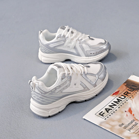 Damen Sportliche Laufschuhe mit atmungsaktiver Netzoberfläche und stoßdämpfender Sohle R&B