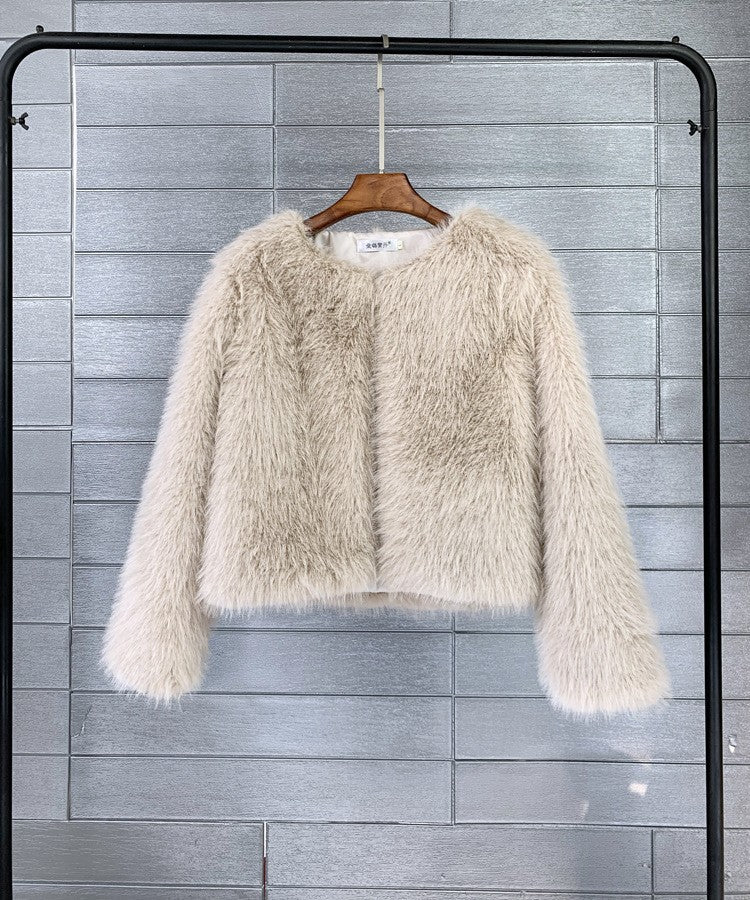 R&BMode | Eleganter Kurzmantel Aus Kunstpelz