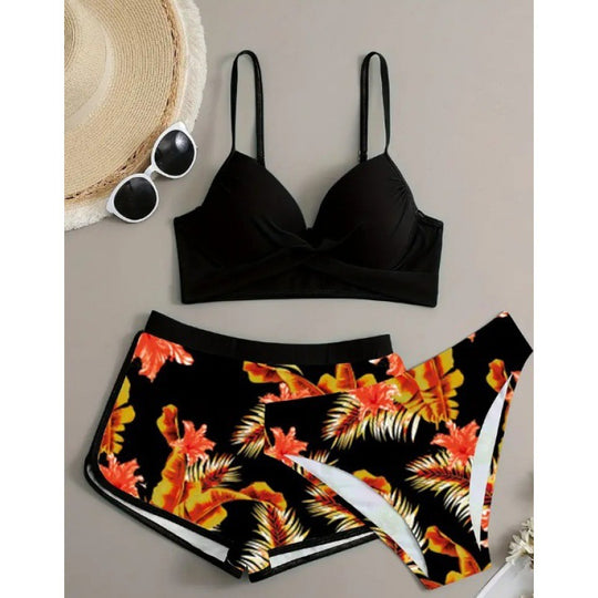 Damen Zweiteiliges Badeoutfit mit raffiniertem Schnitt R&B