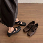 Damen Ballerina-Pumps mit elegantem Riemchen und komfortablem Absatz R&B