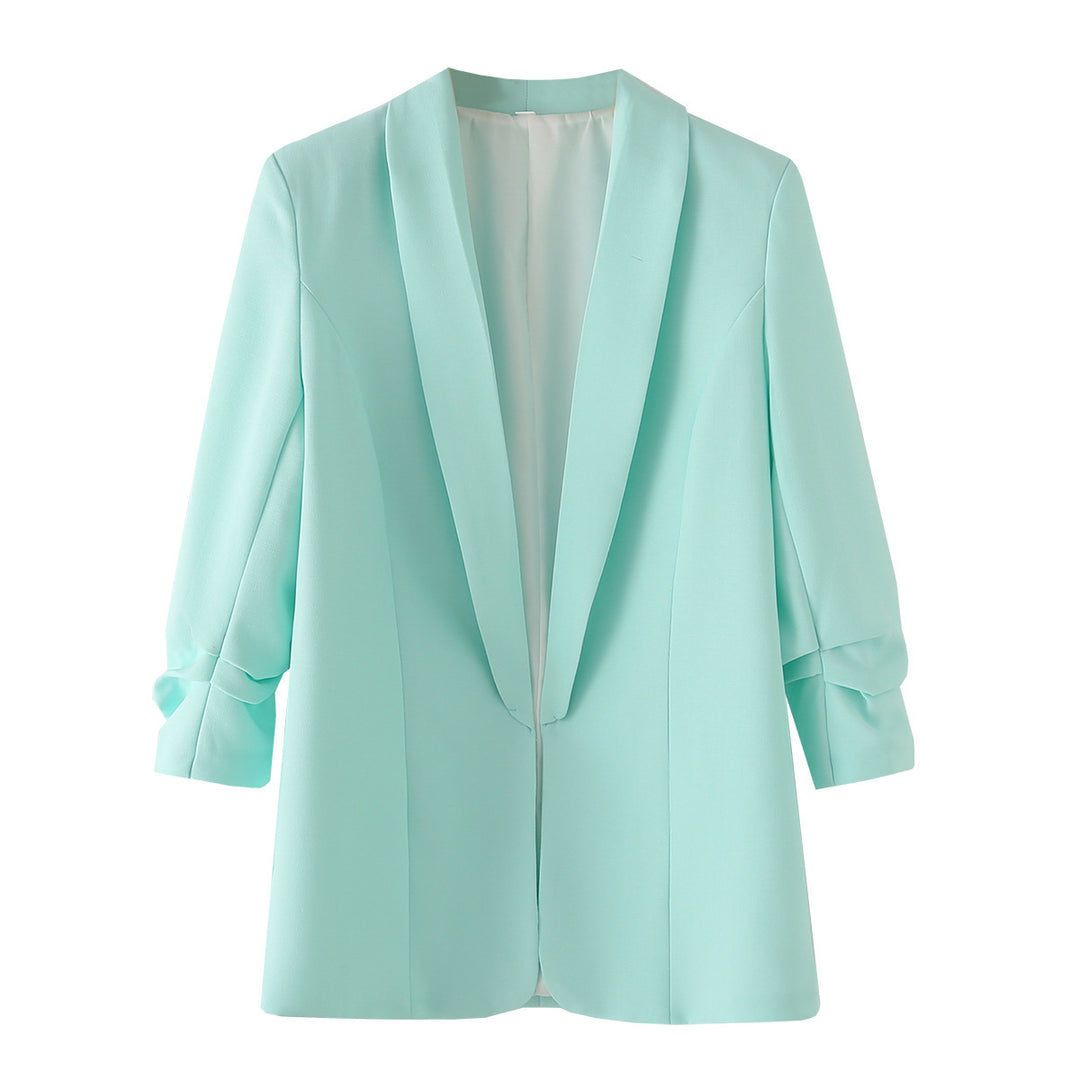 Damen Oversize Blazer ohne Verschluss R&B