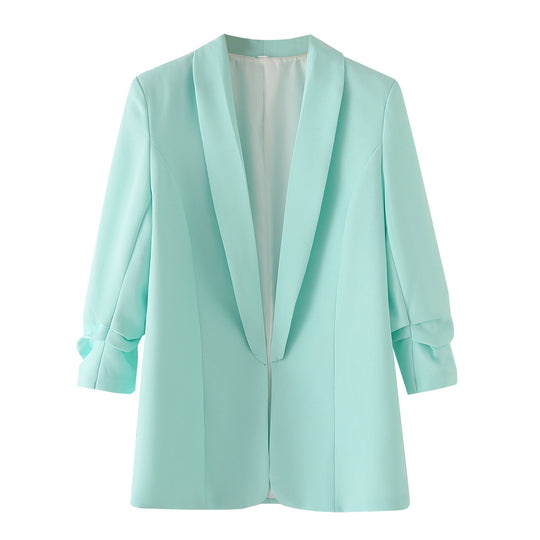Damen Oversize Blazer ohne Verschluss R&B