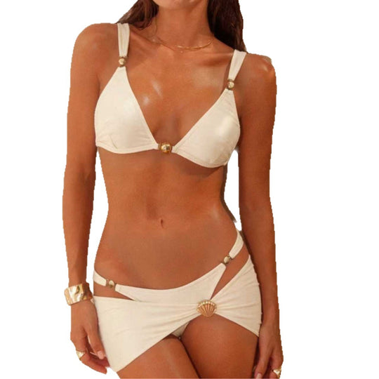 Damen Designer-Bikini mit eleganten Schmuckakzenten R&B