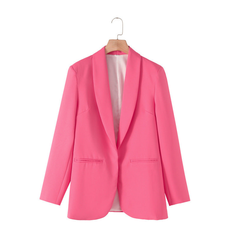 Damen eleganter Blazer mit einzigartigem Schnitt und Taschen R&B