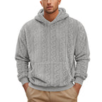 Herren Kapuzensweatshirt aus kuscheligem Material mit detaillierter Struktur R&B