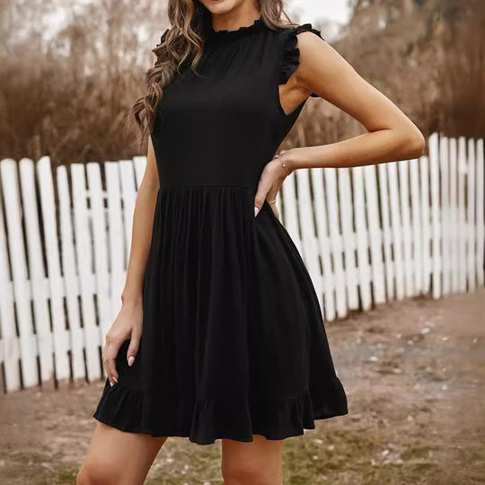 Damen Sommerliches Minikleid mit Rüschendetails R&B