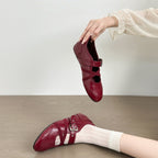Damen elegante Mokassins mit modischen Schnallen-Details R&B