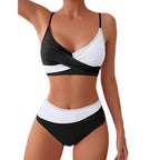 Damen Hochgeschnittener Bikini mit geschmackvollem Wickeldesign R&B
