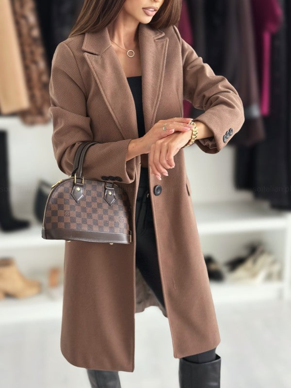 Damen Elegante, schicke Langjacke mit Taschen R&B