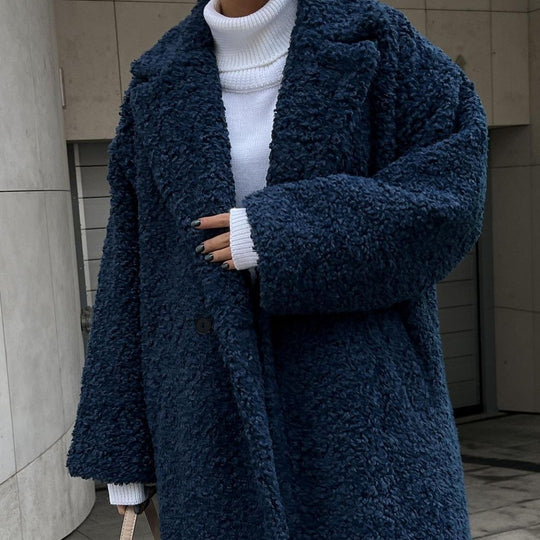 Damen Kuschelige Teddyfelljacke im eleganten Oversize-Design R&B