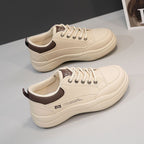 Damen Lässige Sneakers mit atmungsaktiver Oberflächenstruktur und dämpfender Sohle