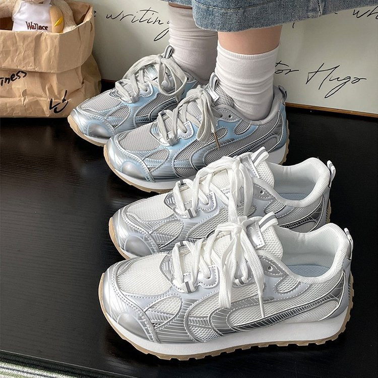 Damen Sportliche Lauf-Sneaker mit atmungsaktiver Mesh-Oberfläche und stoßdämpfender Sohle R&B