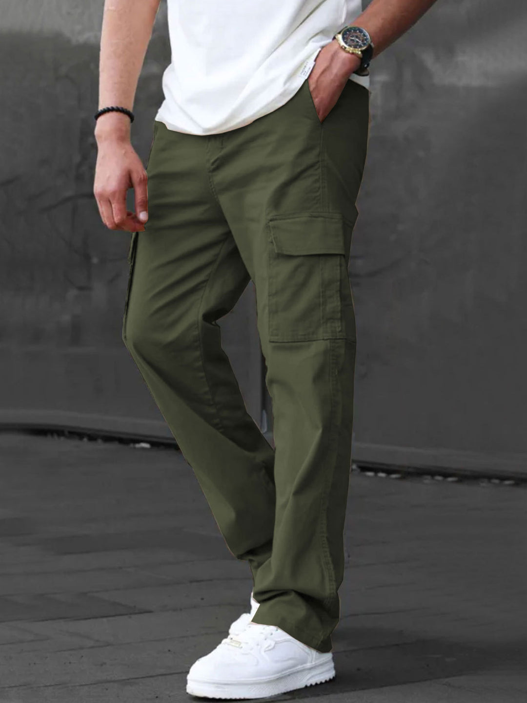 Herren Cargo-Hosen mit multifunktionalen Taschen und atmungsaktivem Stoff R&B