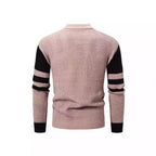 Herren Strukturierter Pullover mit modernem Farbblockdesign