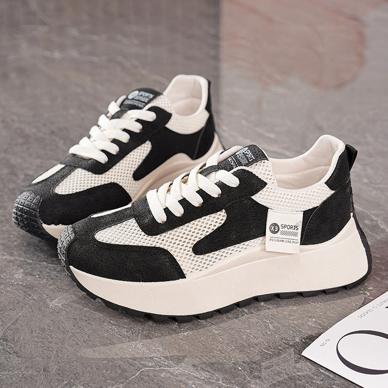 Damen Freizeit Sneakers mit atmungsaktivem Mesh-Obermaterial und rutschfester Sohle R&B