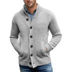 Herren Strickjacke mit großzügigen Taschen und klassischem Knopfverschluss R&B