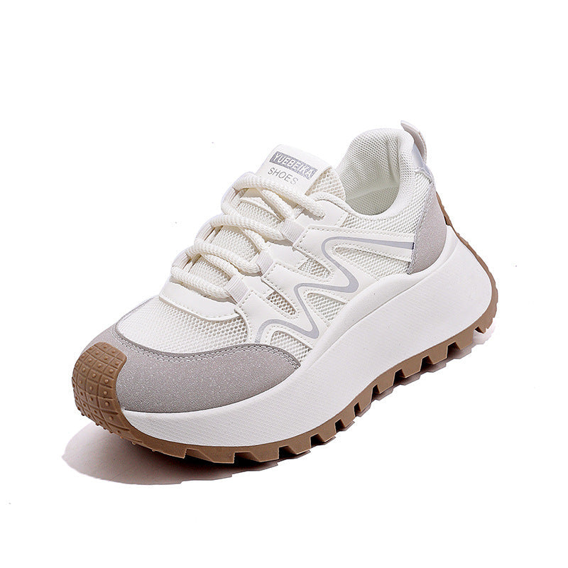 Damen Sportliche Chunky Sneakers mit atmungsaktiver Mesh-Oberfläche und komfortabler Dämpfung R&B