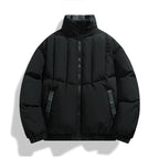 Herren isolierte Steppjacke mit hohen Kragen und praktischen Taschen R&B