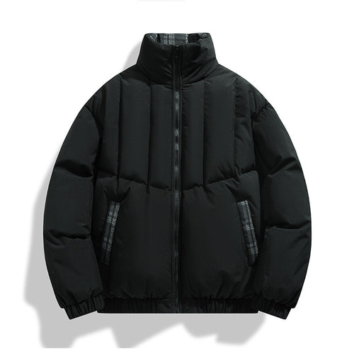 Herren isolierte Steppjacke mit hohen Kragen und praktischen Taschen R&B