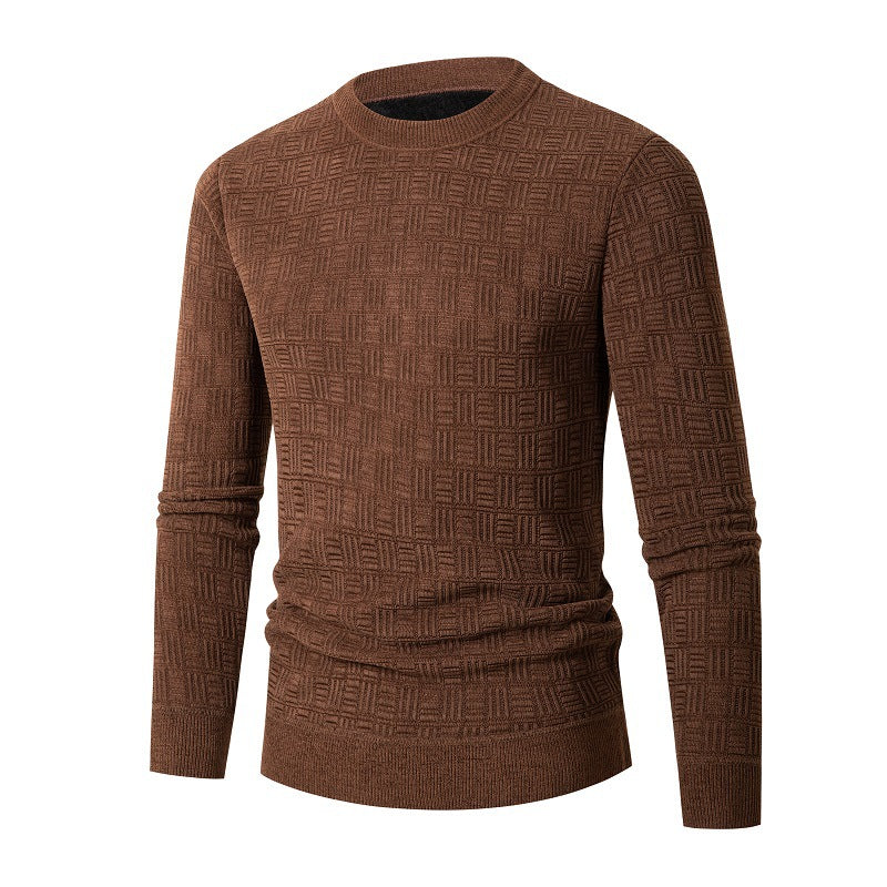 Herren modischer Strickpullover mit einzigartigem Strukturdesign R&B