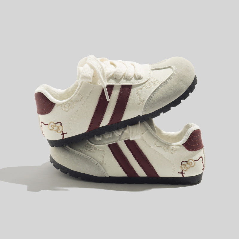 Damen Trendige Sneakers mit verspieltem Hello Kitty Motiv und rutschfester Sohle R&B