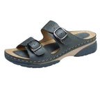 Damen Fußbett-Sandalen mit verstellbaren Riemen und anatomischer Dämpfung R&B