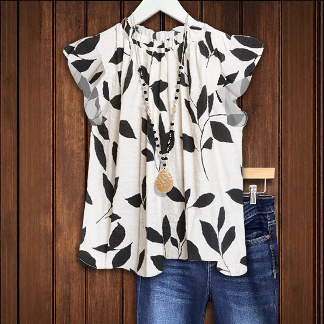 Damen Bluse mit floralem Design R&B