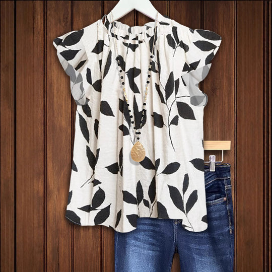Damen Bluse mit floralem Design R&B