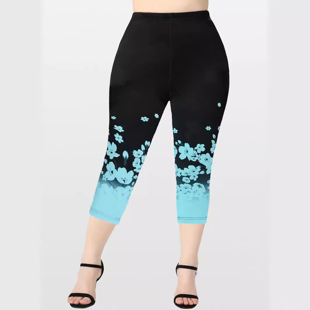 Damen Blusenset mit floralem Design und bequemen Leggings R&B