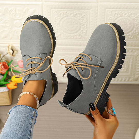 Damen Schnürschuhe mit rutschfester Profilsohle und komfortabler Polsterung R&B